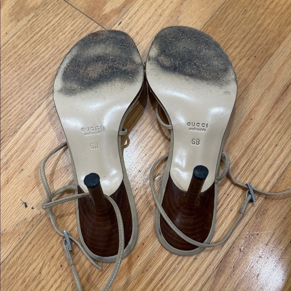 RARE Tom Ford Gucci Suede Bow Sandals - Picture 5 of 6